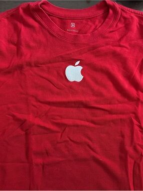 Official Apple Red T‑Shirt with White Apple Logo